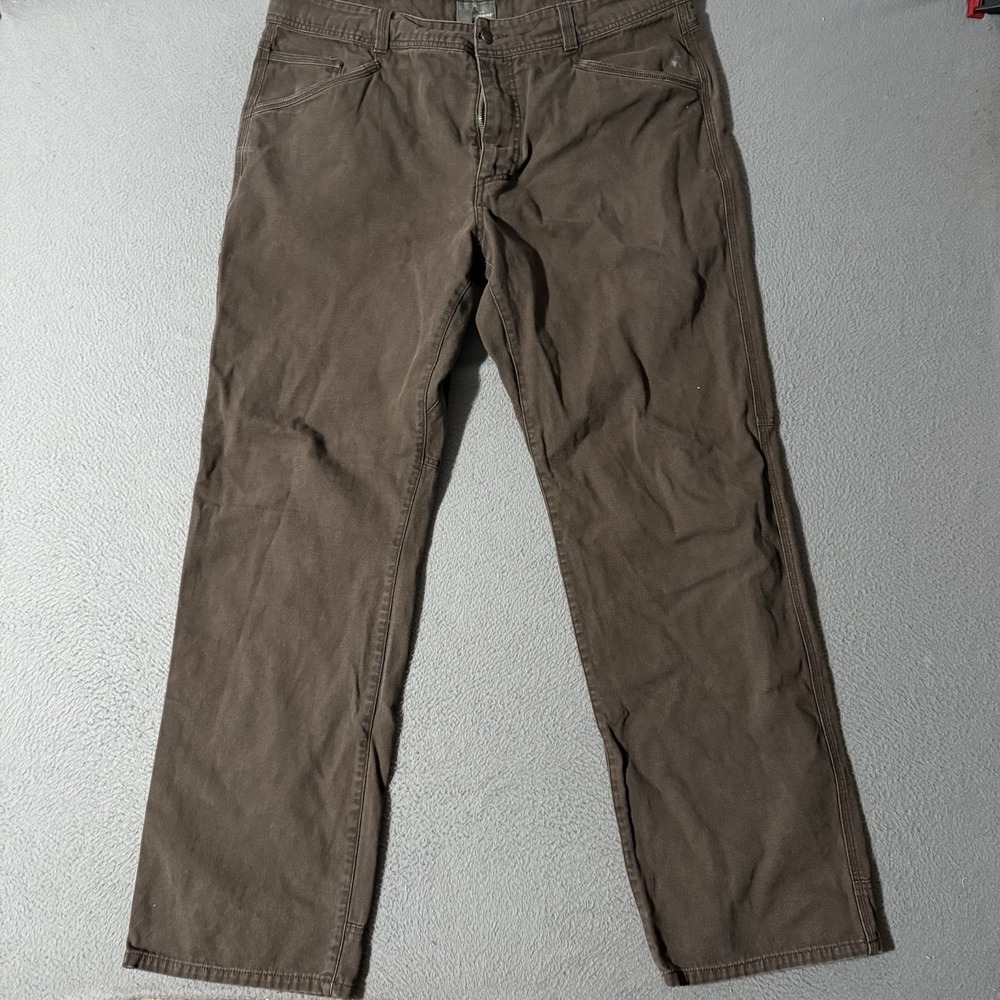 Royal Robbins Outdoors Chino Pants Mens 38x30 Brown Straight Canvas Work Camping